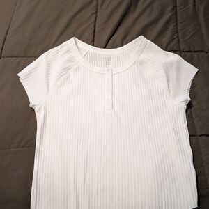 White Short Sleeve Top